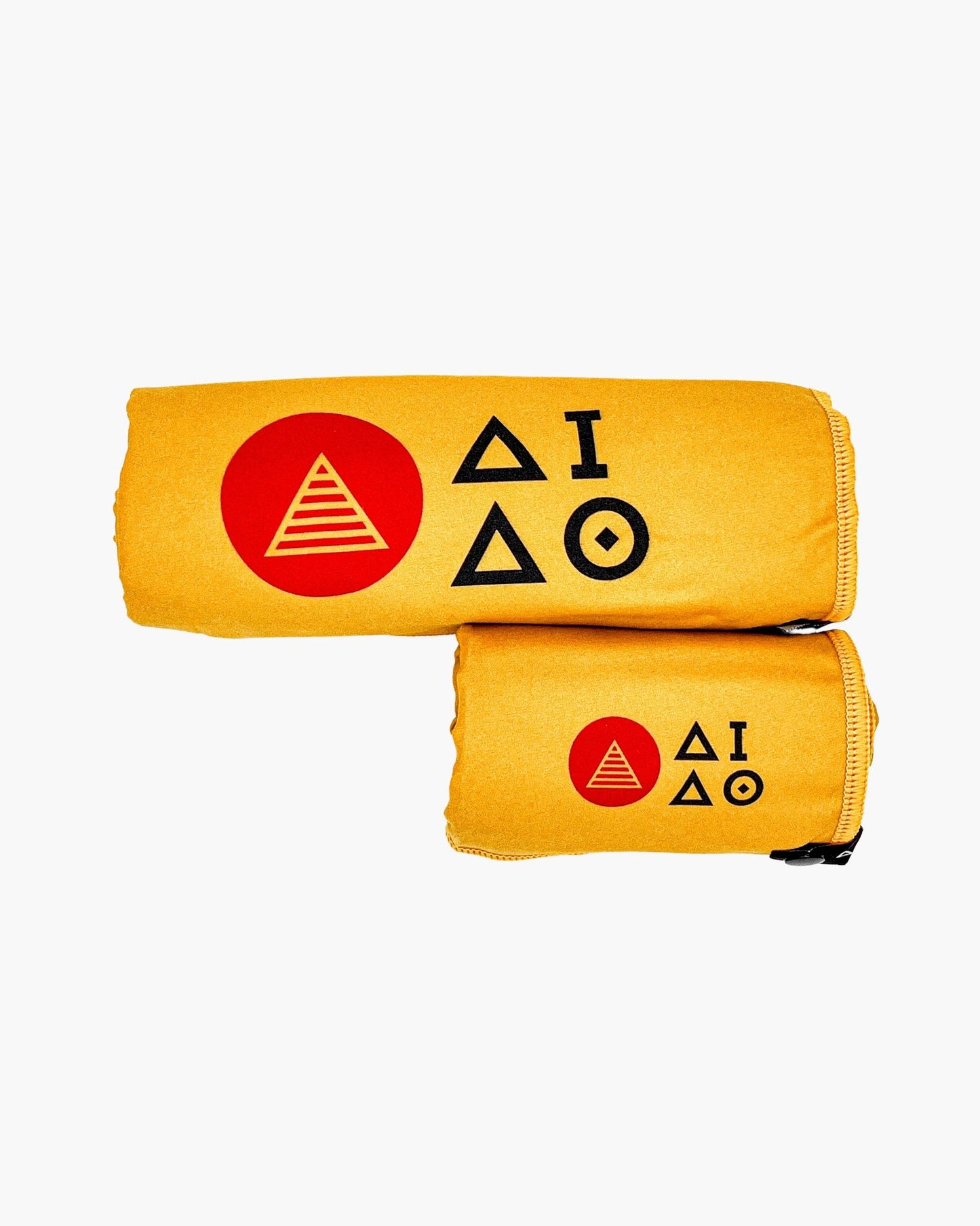 Mustard Yellow fast-drying microfibre towels for gym, sports & travel.