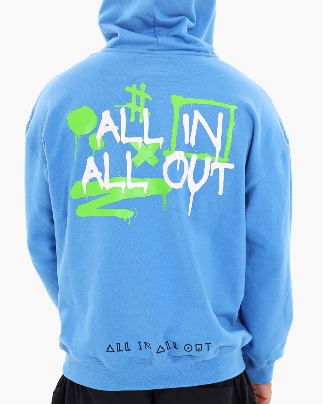 OVERSIZED UNISEX HOODIES - AZURE