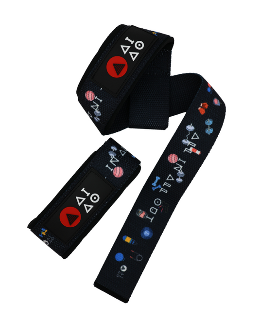Weightlifting Strap, lasso strap, Black