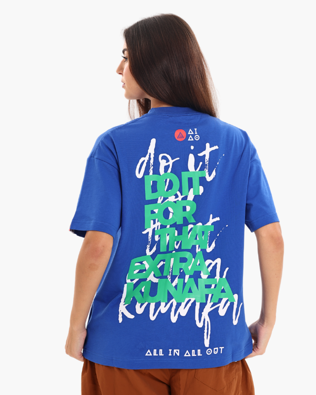 Oversized Unisex Tees Blue