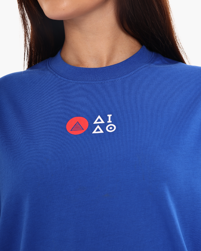 Oversized Unisex Tees Blue