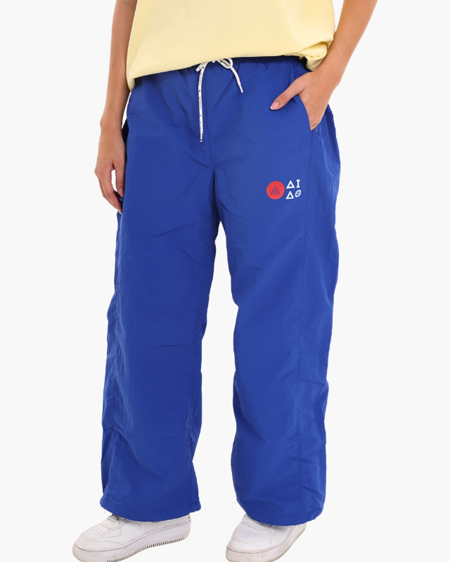 NYLON UNISEX TRACK PANTS - BLUE