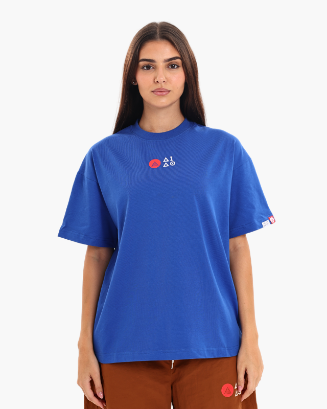 Oversized Unisex Tees Blue