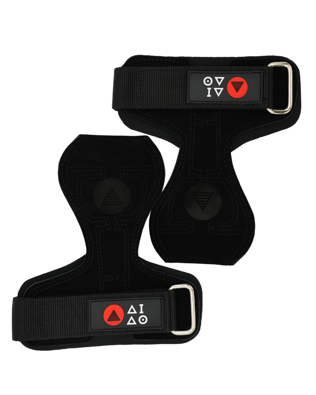 Premium 100% leather lifting grip. Black Colour