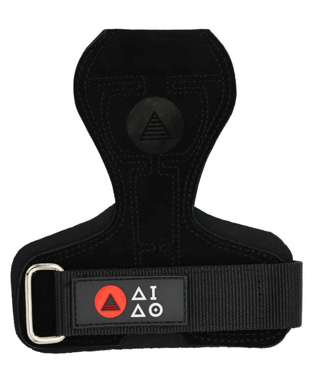 Premium 100% leather lifting grip. Black Colour