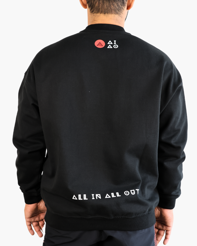 Oversized Unisex Sweatshirt Black
