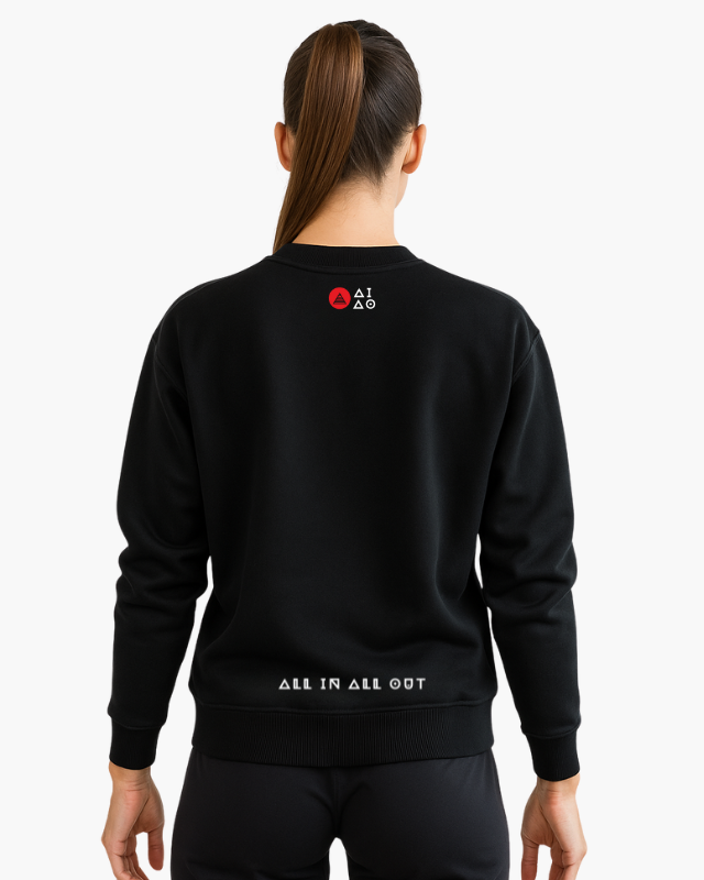 Oversized Unisex Sweatshirt Black
