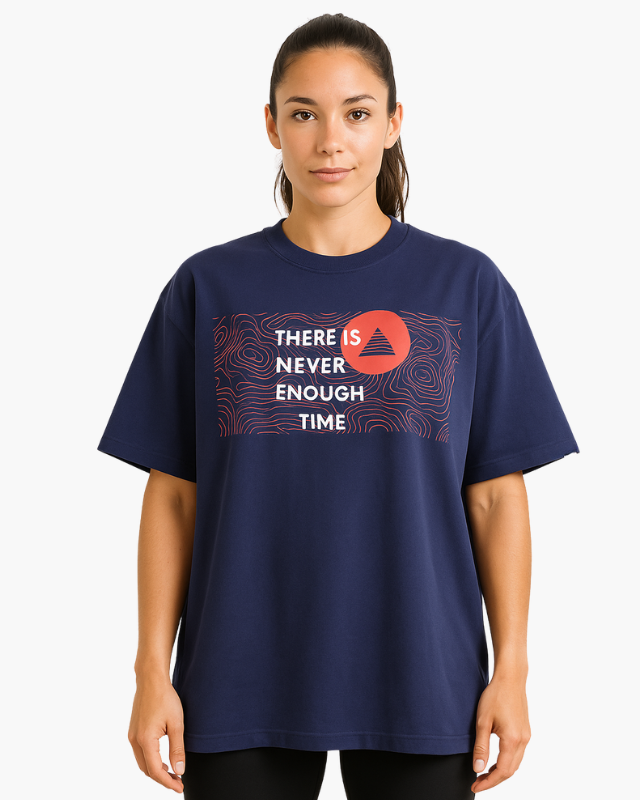 Oversized Navy Blue unisex t-shirt