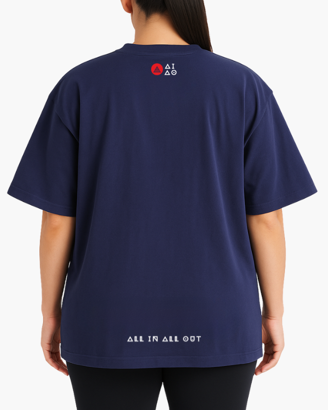 Oversized Navy Blue unisex t-shirt
