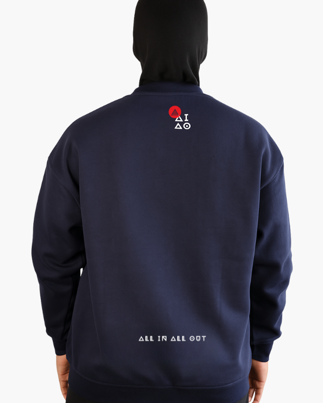 Oversized Unisex Sweatshirt Blue