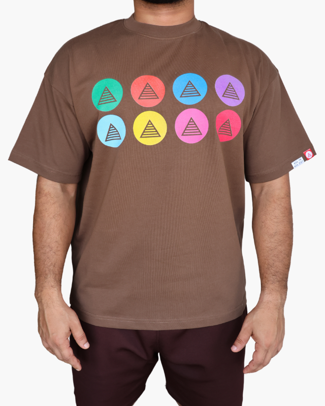 Oversized Navy Brown unisex t-shirt