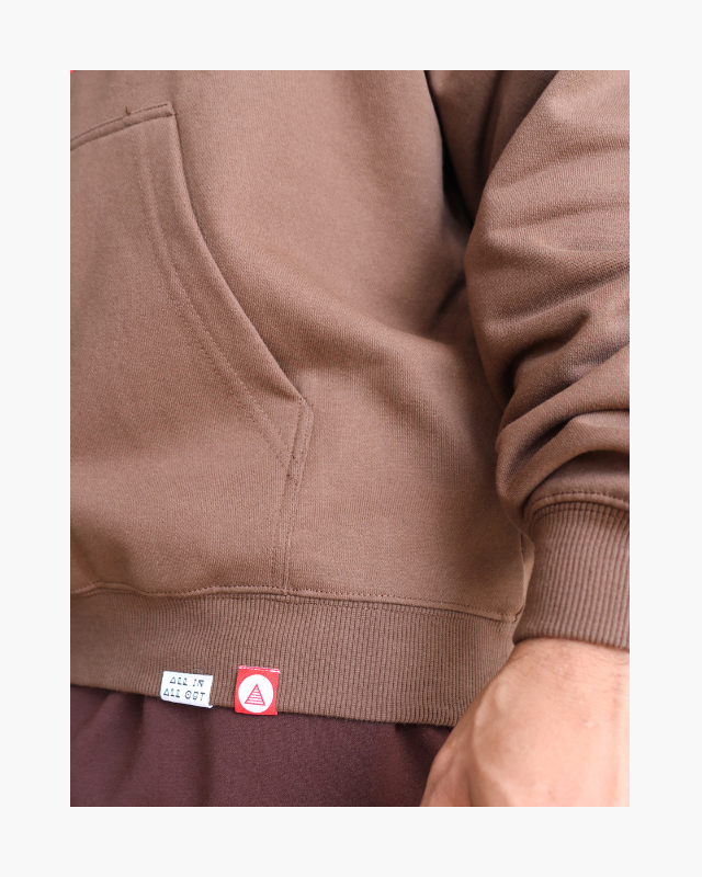 FEARLESS OVERSIZED UNISEX HOODIES - BROWN