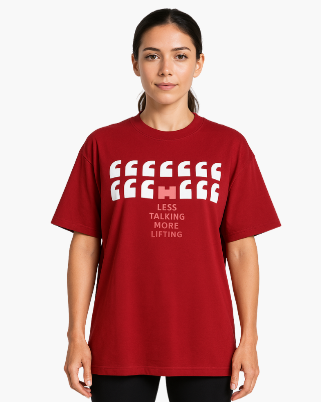 Oversized Navy Burgundy unisex t-shirt