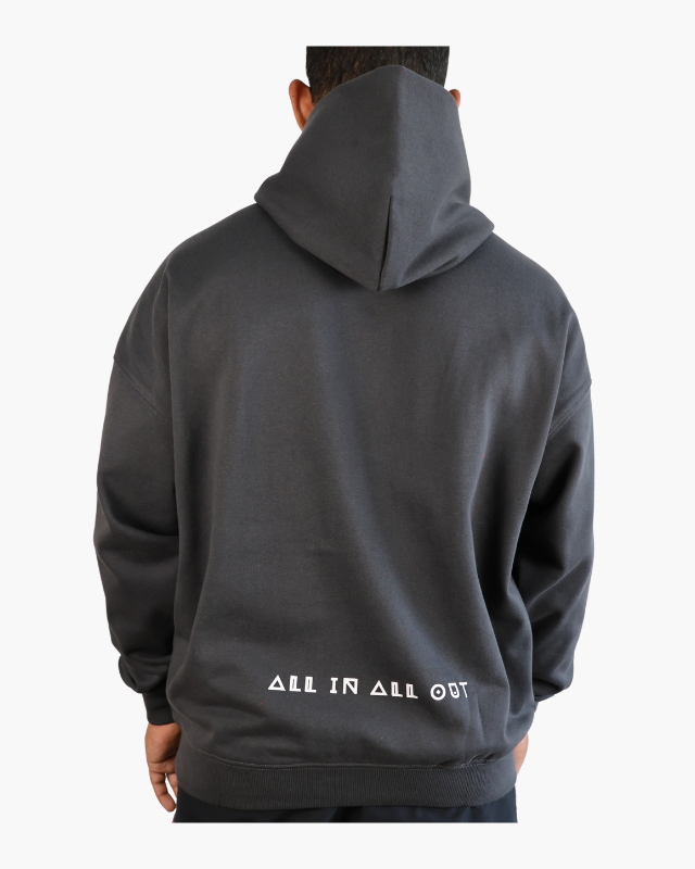 GRIND MODE OVERSIZED UNISEX HOODIES - CHARCOAL