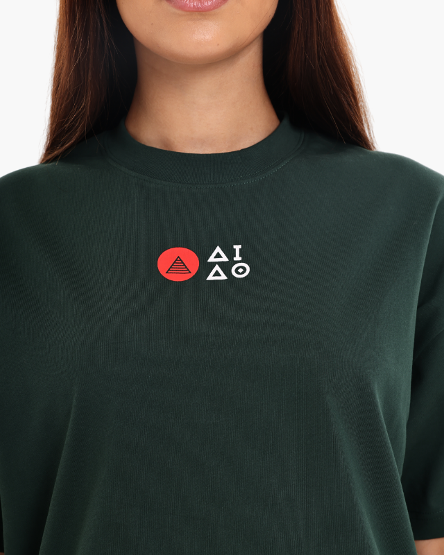 Unisex Oversized Tees Green