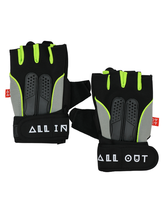 Unisex fitness gloves, Neon Green