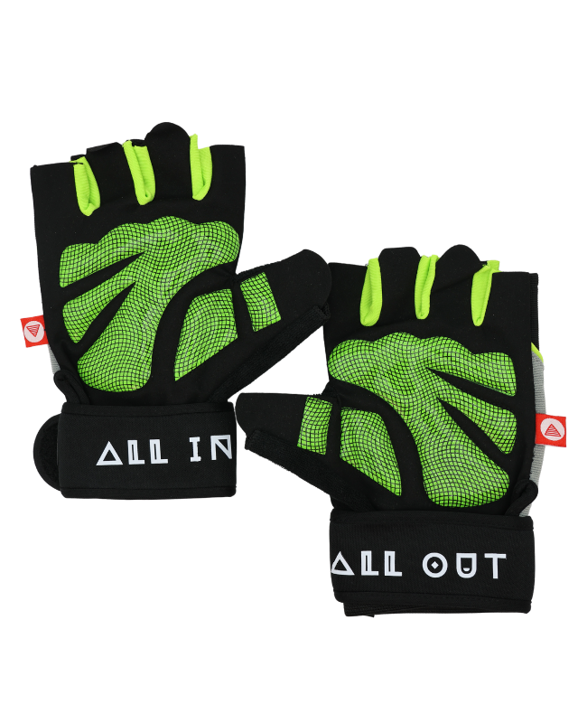 Unisex fitness gloves, Neon Green
