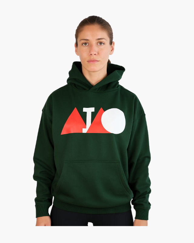 HUSTLE OVERSIZED UNISEX HOODIES - GREEN