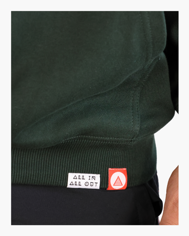 HUSTLE OVERSIZED UNISEX HOODIES - GREEN