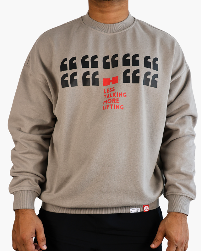 Oversized Unisex Sweatshirt Grey