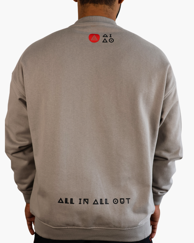 Oversized Unisex Sweatshirt Grey