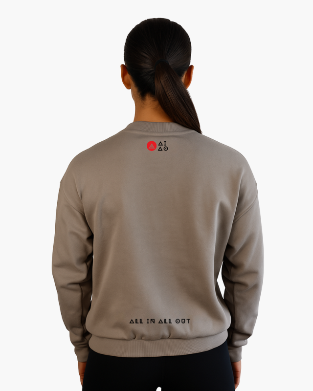 Oversized Unisex Sweatshirt Grey