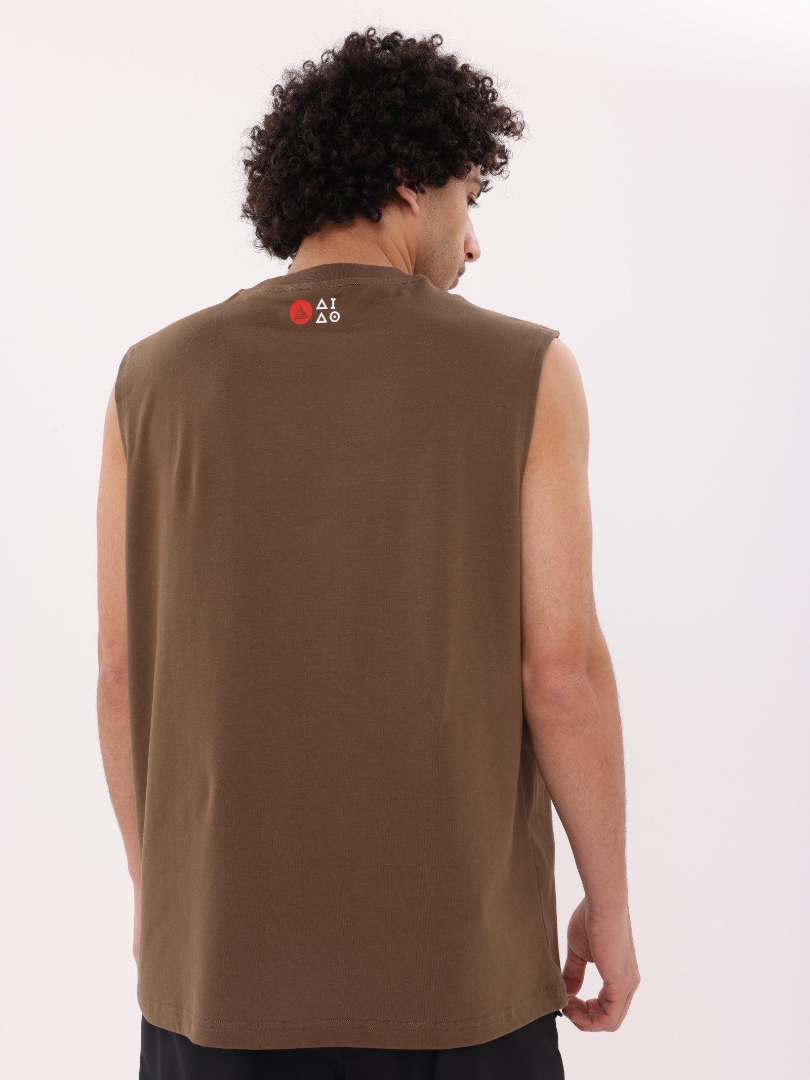 REP QUICK-DRYING TANK TEE - BROWN