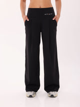 COMFORT WIDE PANTS - BLACK