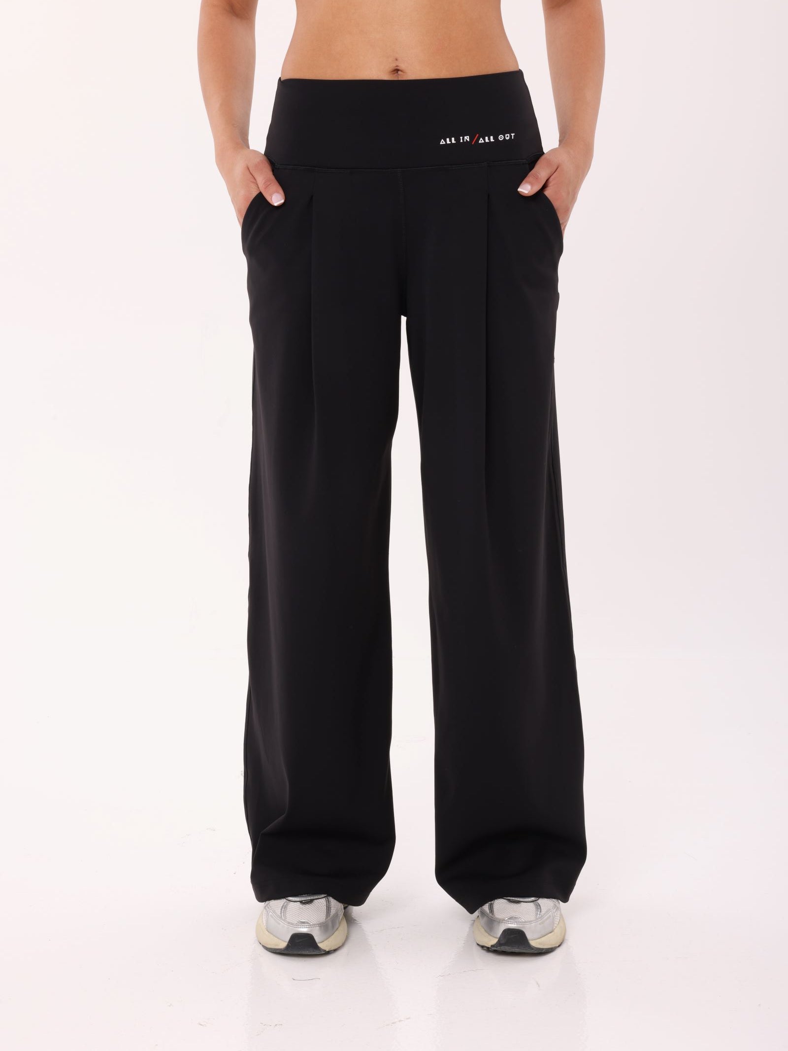 COMFORT WIDE PANTS - BLACK