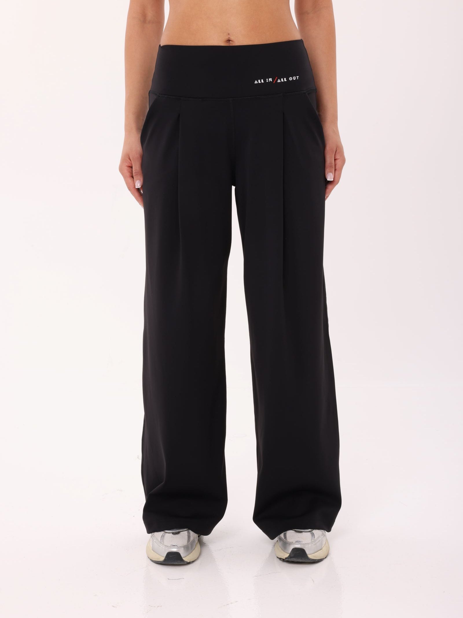 COMFORT WIDE PANTS - BLACK