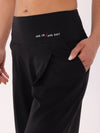 COMFORT WIDE PANTS - BLACK