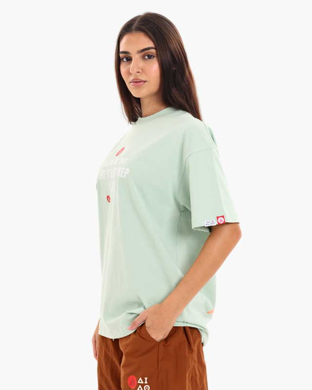 Oversized Unisex Tees Mint Green
