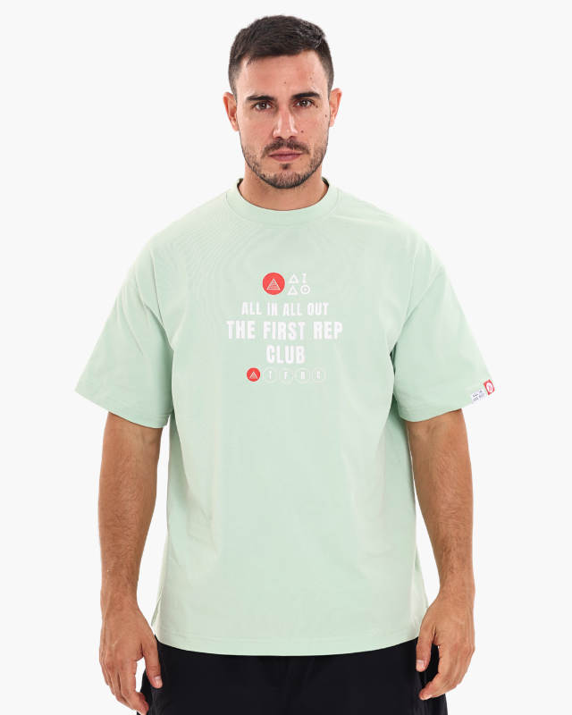 Oversized Unisex Tees Mint Green