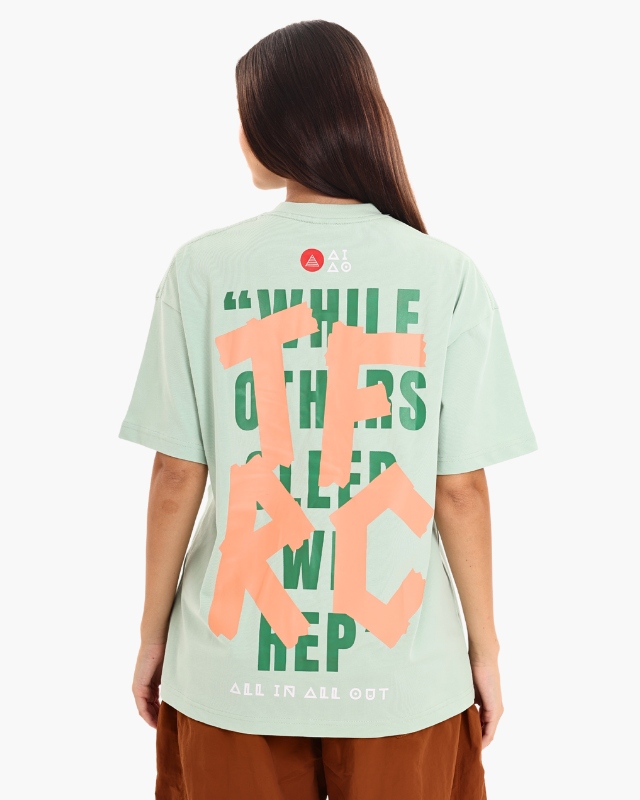 Oversized Unisex Tees Mint Green