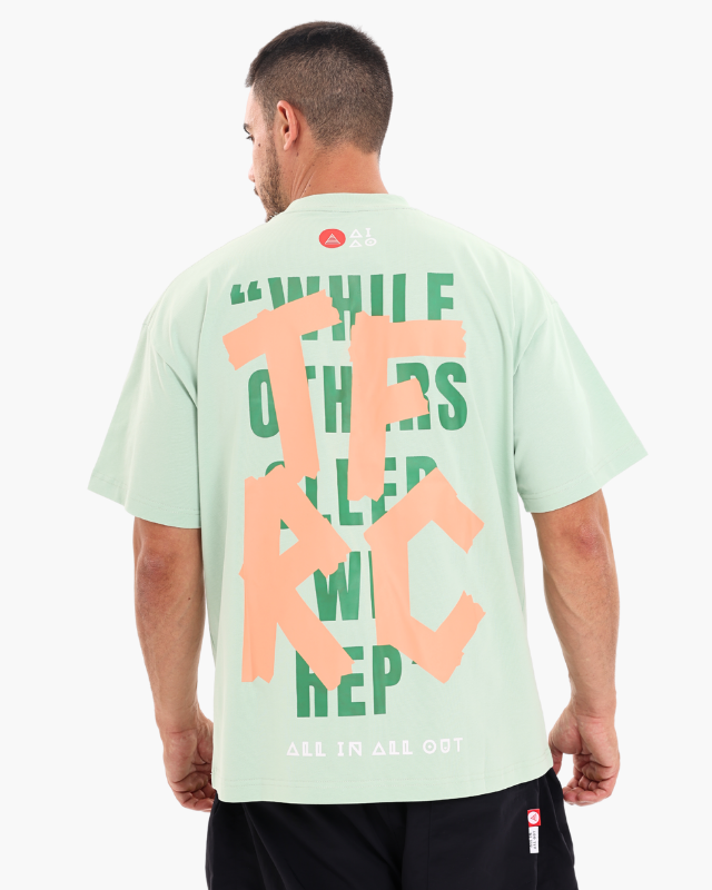Oversized Unisex Tees Mint Green