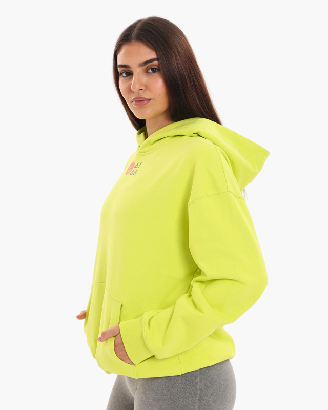 OVERSIZED UNISEX HOODIES - NEON YELLOW