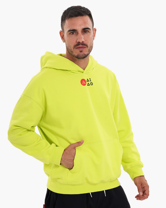 OVERSIZED UNISEX HOODIES - NEON YELLOW