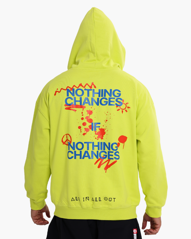 OVERSIZED UNISEX HOODIES - NEON YELLOW
