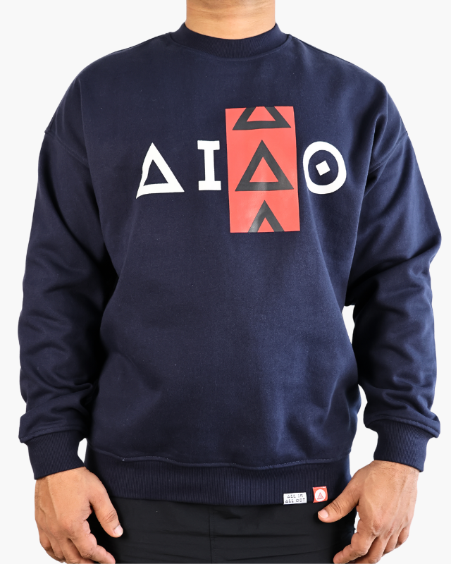 Oversized Unisex Sweatshirt Blue