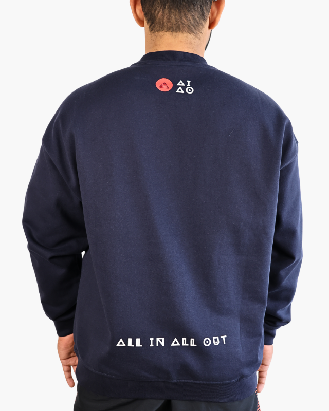 Oversized Unisex Sweatshirt Blue