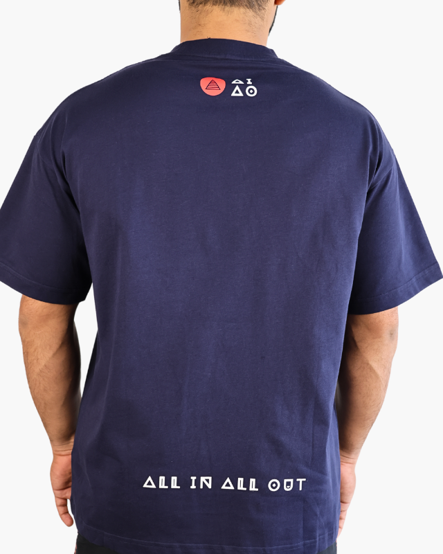 Oversized Navy Blue unisex t-shirt