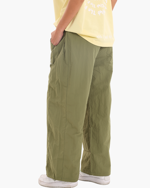 NYLON UNISEX TRACK PANTS OLIVE