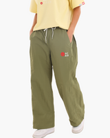 NYLON UNISEX TRACK PANTS OLIVE