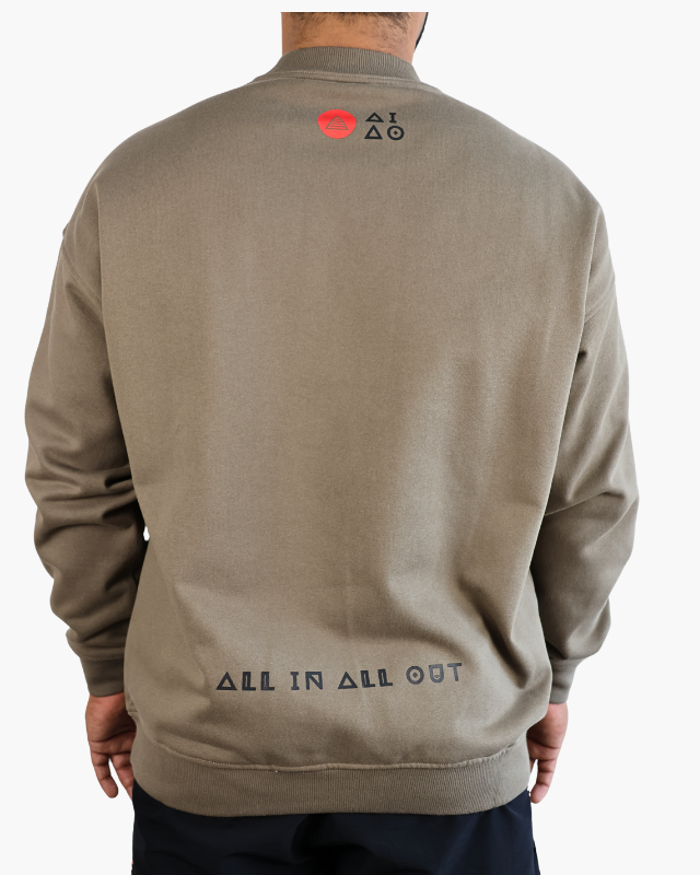 Oversized Unisex Sweatshirt Olive