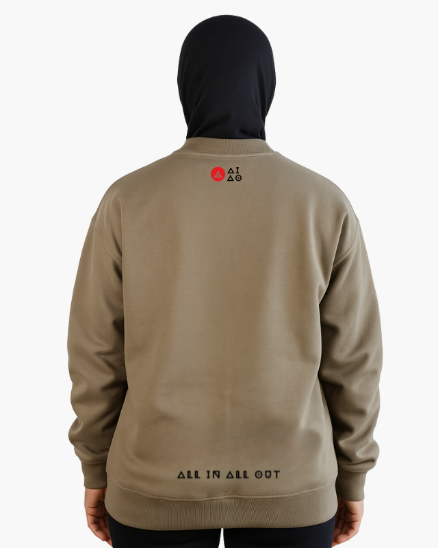 Oversized Unisex Sweatshirt Olive