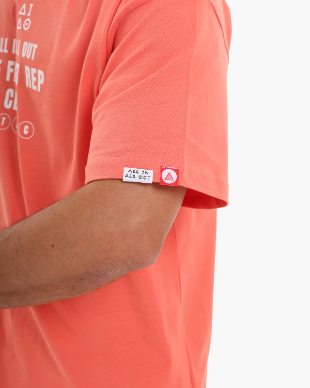 Oversized Unisex Tees Salmon Orange Colour