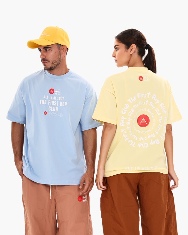 Unisex Oversized Tees Sky Blue Colour