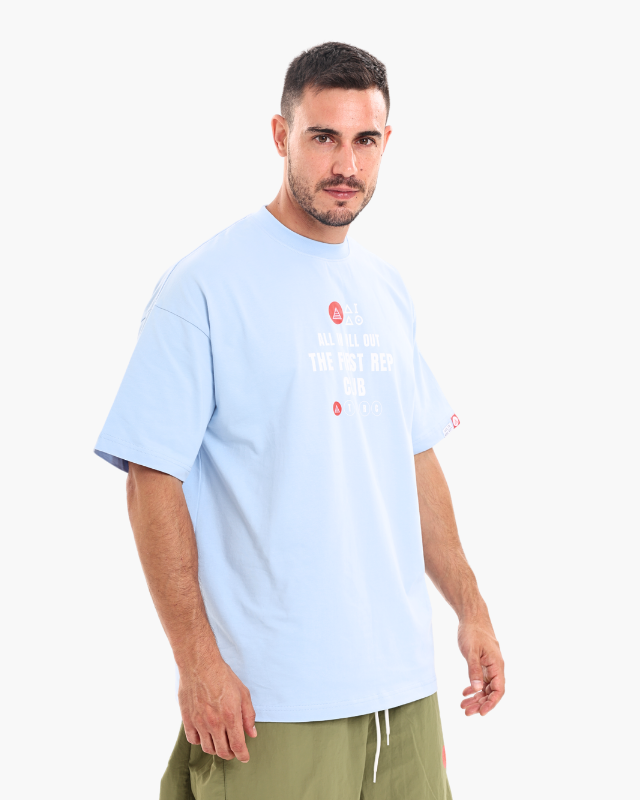 Unisex Oversized Tees Sky Blue Colour