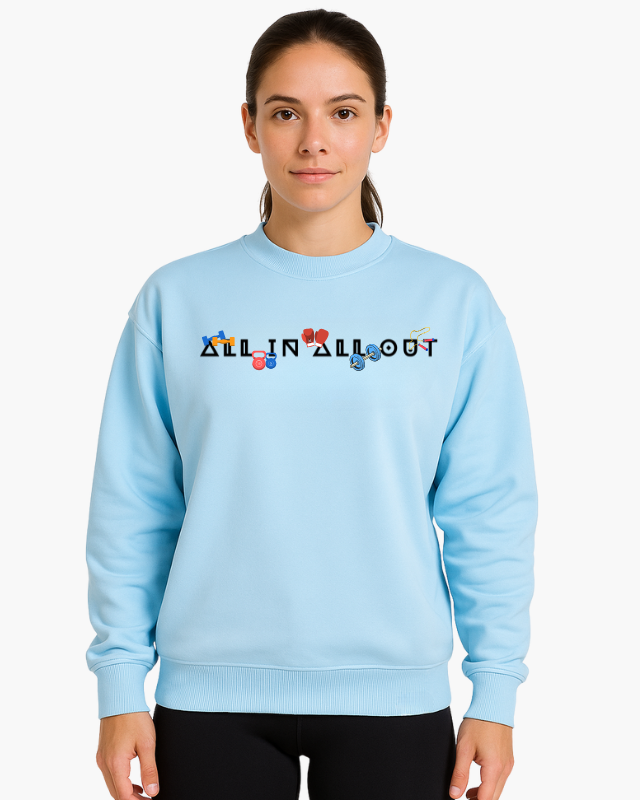 Oversized Unisex Sweatshirt Baby Blue