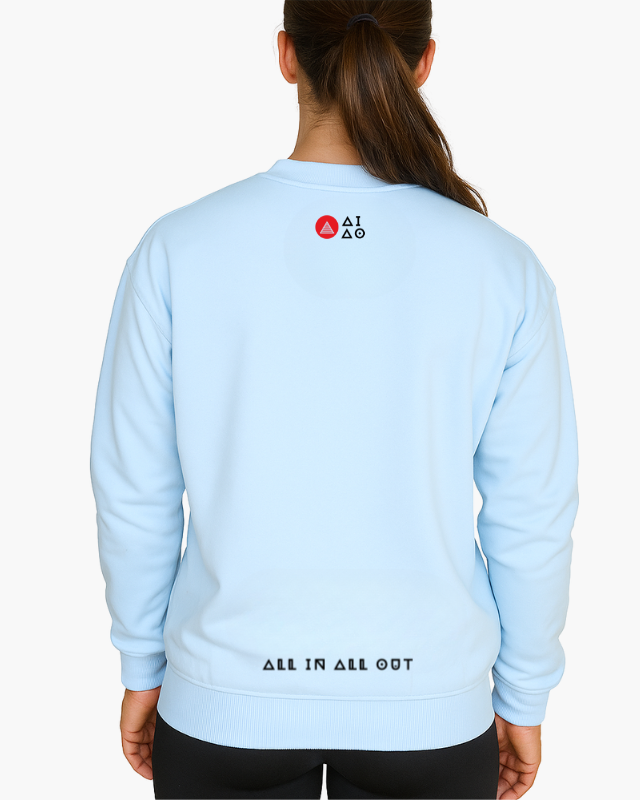 Oversized Unisex Sweatshirt Baby Blue